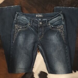 Silver Jeans Dark Blue Women's Boot Cut Jeans